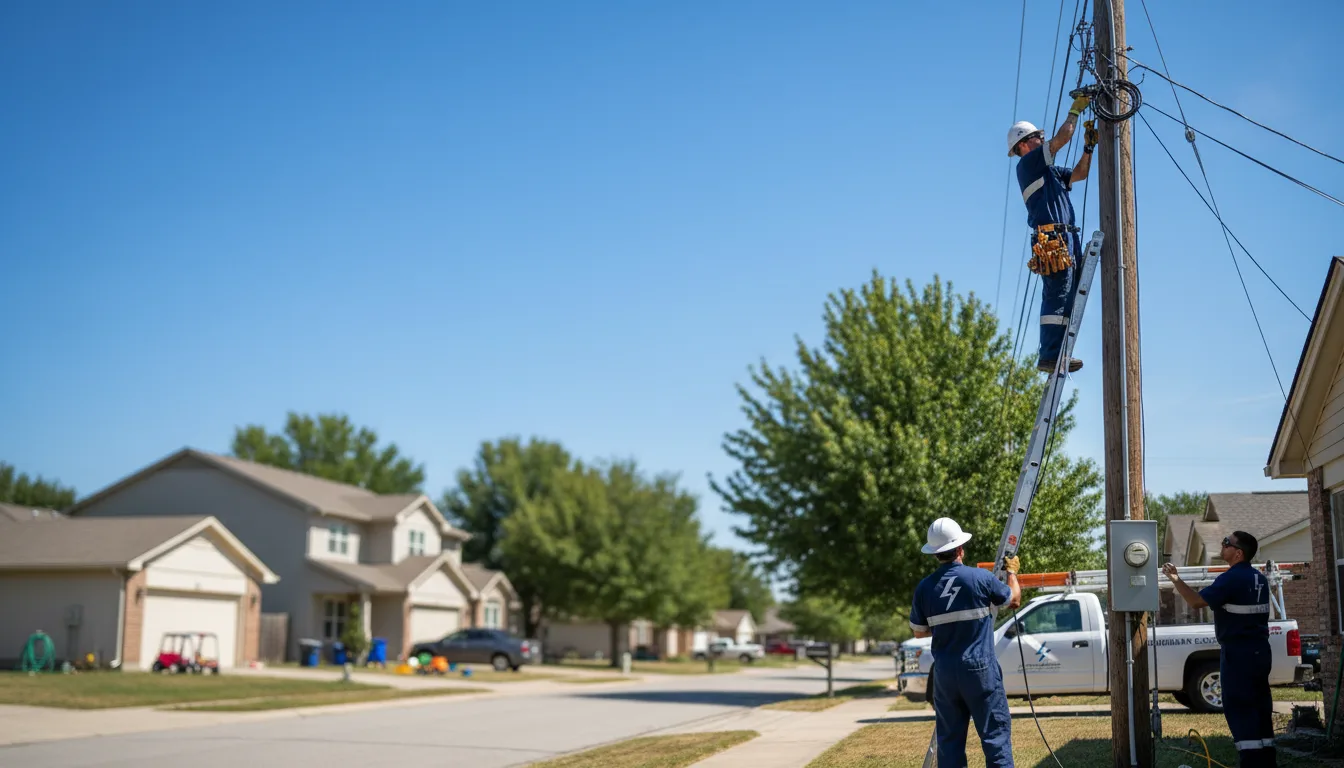 Residential electrician providing installation services in Lakota, ND